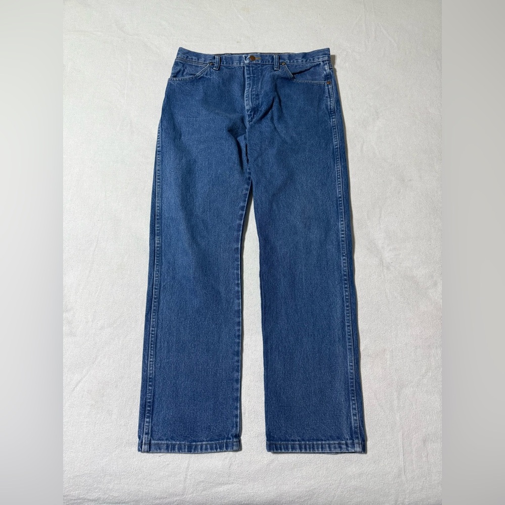 Wrangler Jeans Mens 34x30 Blue Cowboy Cut 13MWZ Western Workwear Denim‎